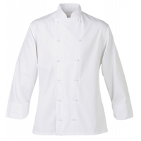A. Detatchable button long sleeve chef's jacket