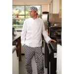B. Stainless steel press stud chefs jacket long sleeve