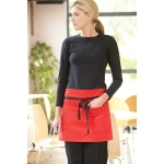 A. Short colour bar apron with pocket