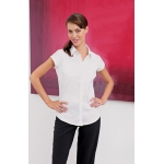 Ladies Cap Sleeve Poplin Blouse