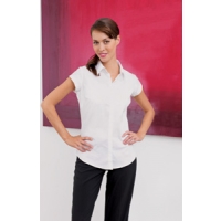 Ladies Cap Sleeve Poplin Blouse