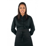 Womens Mandarin Collar Long Sleeve Bar Blouse