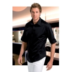 Male Folded Cuff Short Sleeve Bar Shirt