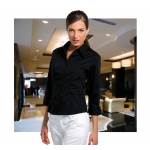 Womens 3/4 Sleeve Bar Blouse
