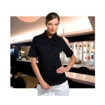 Ladies  Short Sleeve Mock Folded Cuff Bar Blouse