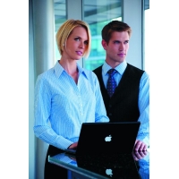 Mens Easy Care Striped Long sleeve shirt