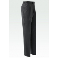 Flat Front Striped Dress Trousers