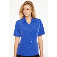 Ladies short sleeve soft touch blouse