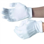 Elastic cuff cotton serving gloves
