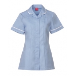 Sky blue round collar tunic