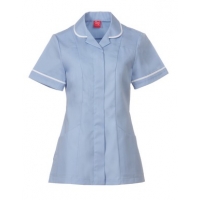 Sky blue round collar tunic