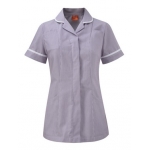 Lilac stripe round collar tunic