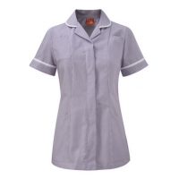 Lilac stripe round collar tunic