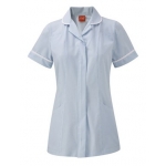 Light blue stripe round collar tunic