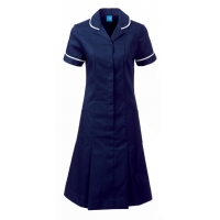 Navy blue round collar dress