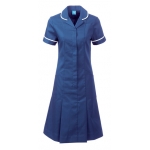 Royal blue round collar dress
