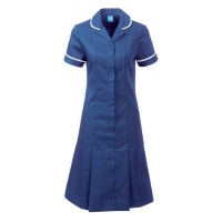Royal blue round collar dress