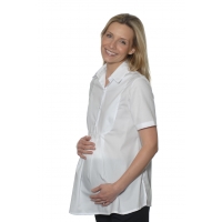 Short sleeve maternity blouse