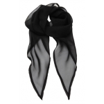 Black Chiffon Scarf