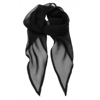 Black Chiffon Scarf