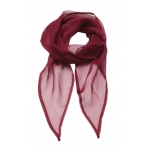 Burgundy Chiffon Scarf