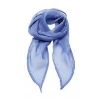 Mid Blue Chiffon Scarf