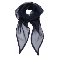 Navy Chiffon Scarf