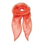 Orange  Chiffon Scarf