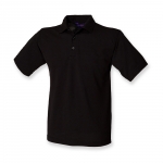 BLACK Unisex Henbury Polo shirt