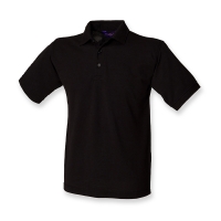 BLACK Unisex Henbury Polo shirt