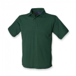 BOTTLE GREEN Unisex Henbury Polo shirt