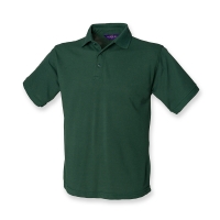 BOTTLE GREEN Unisex Henbury Polo shirt