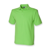 BRIGHT LIME Unisex Henbury Polo shirt