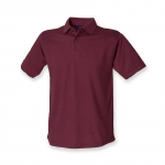 BURGUNDY Unisex Henbury Polo shirt