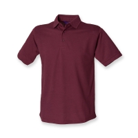 BURGUNDY Unisex Henbury Polo shirt