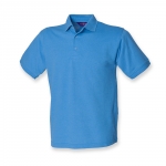 MID BLUE Unisex Henbury Polo shirt