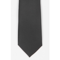Black Skinny 5cm satin tie