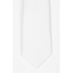 White Skinny 5cm satin tie