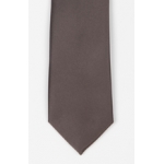 Brown Skinny 5cm satin tie
