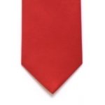 RED 8cm satin tie