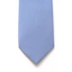LIGHT BLUE 8cm satin tie