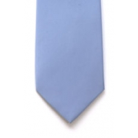 LIGHT BLUE 8cm satin tie