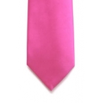 FUSCHIA 8cm satin tie