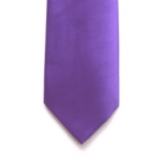 PURPLE 8cm satin tie