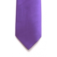 PURPLE 8cm satin tie