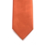 ORANGE 8cm satin tie