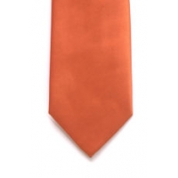 ORANGE 8cm satin tie