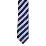 Navy and white 6cm skinny tie