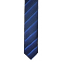 Navy 6cm striped tie