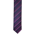 Wine 6cm striped tie